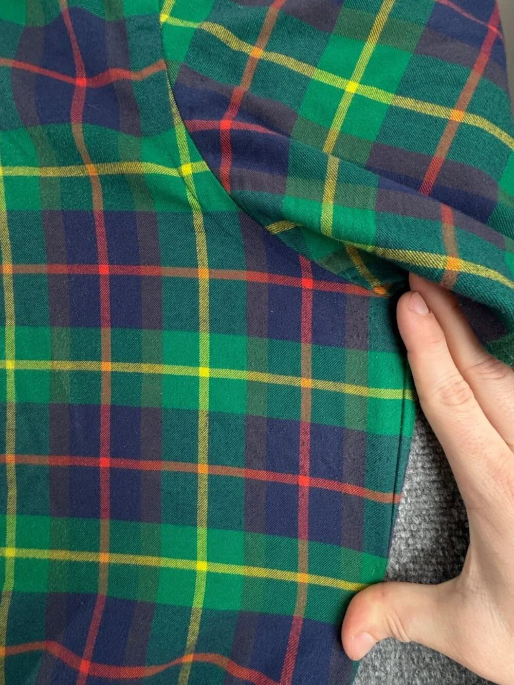 Ralph Lauren Performance Flannel Button Up Shirt Men Green Purple XLT Tall